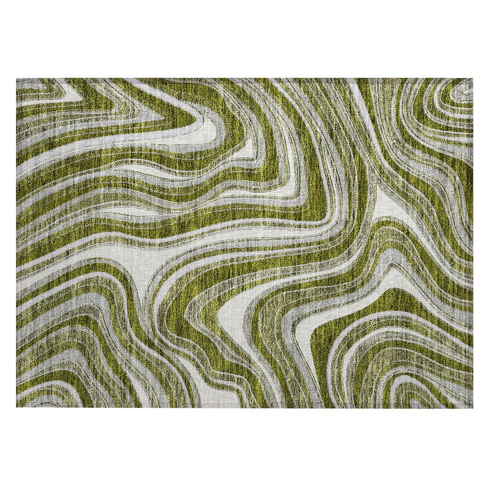 Chantille ACN756 Green 1'8" x 2'6" Rug. Picture 1