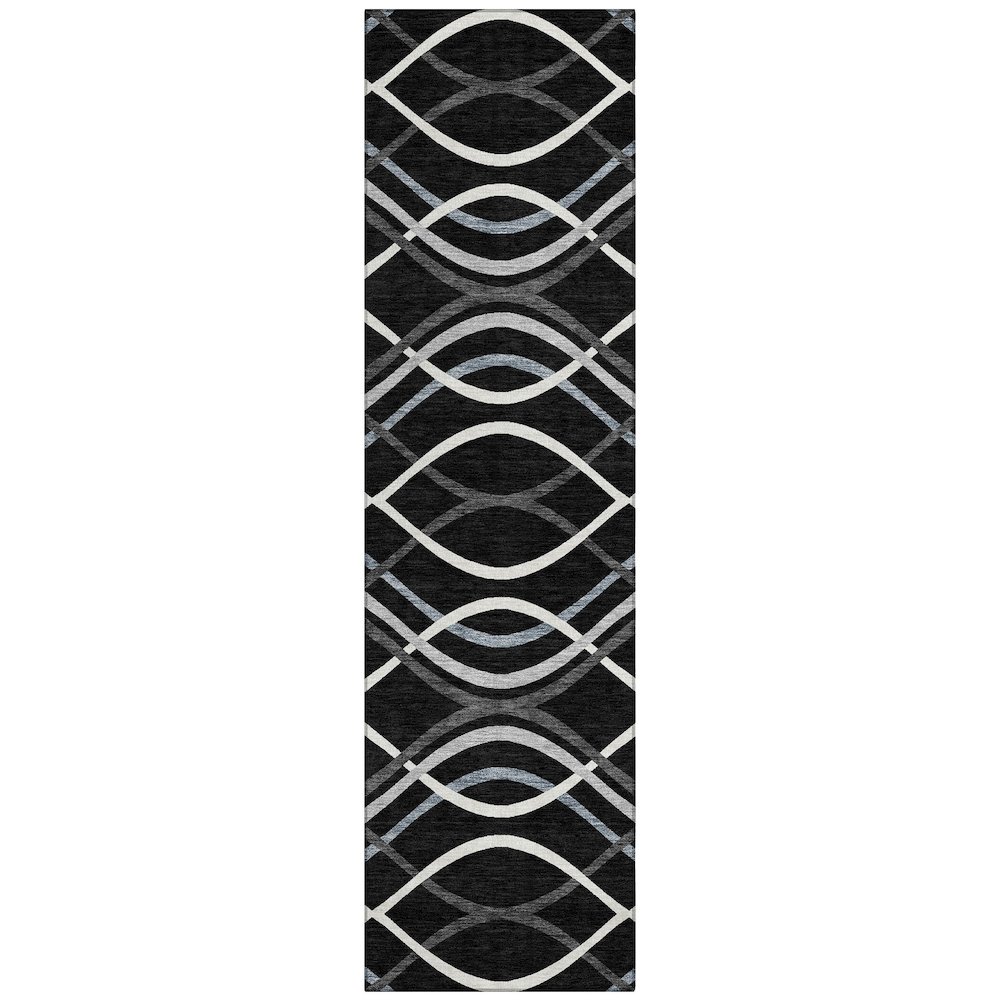 Chantille ACN757 Black 2'3" x 7'6" Rug. Picture 1