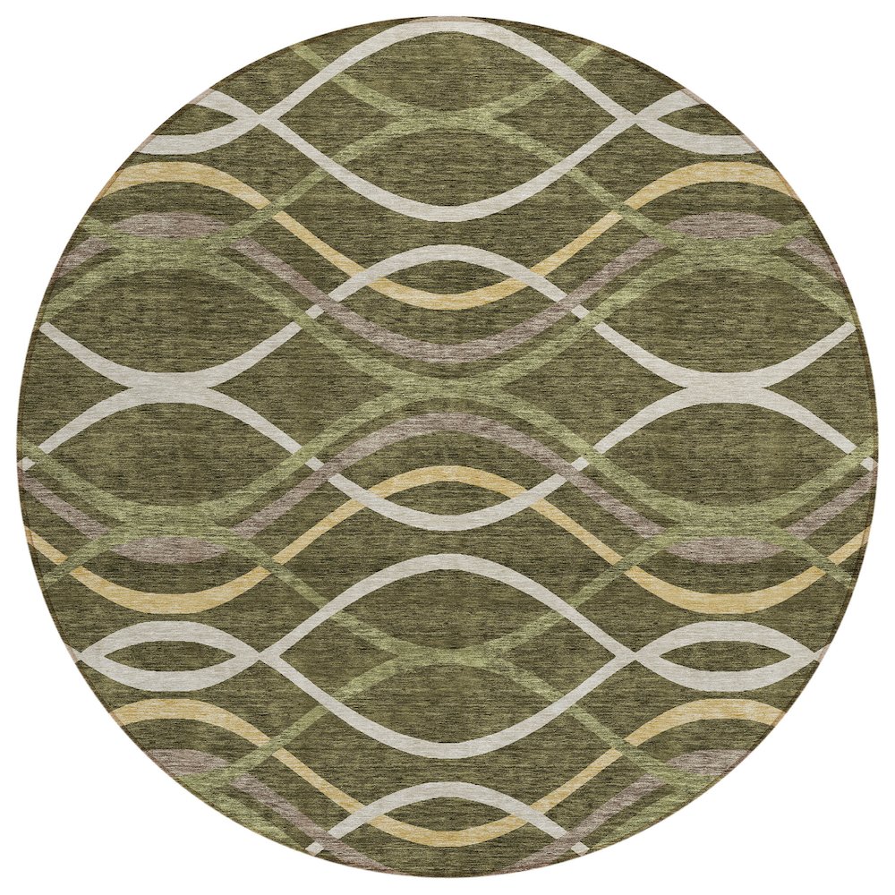 Chantille ACN757 Green 8' x 8' Rug. Picture 1