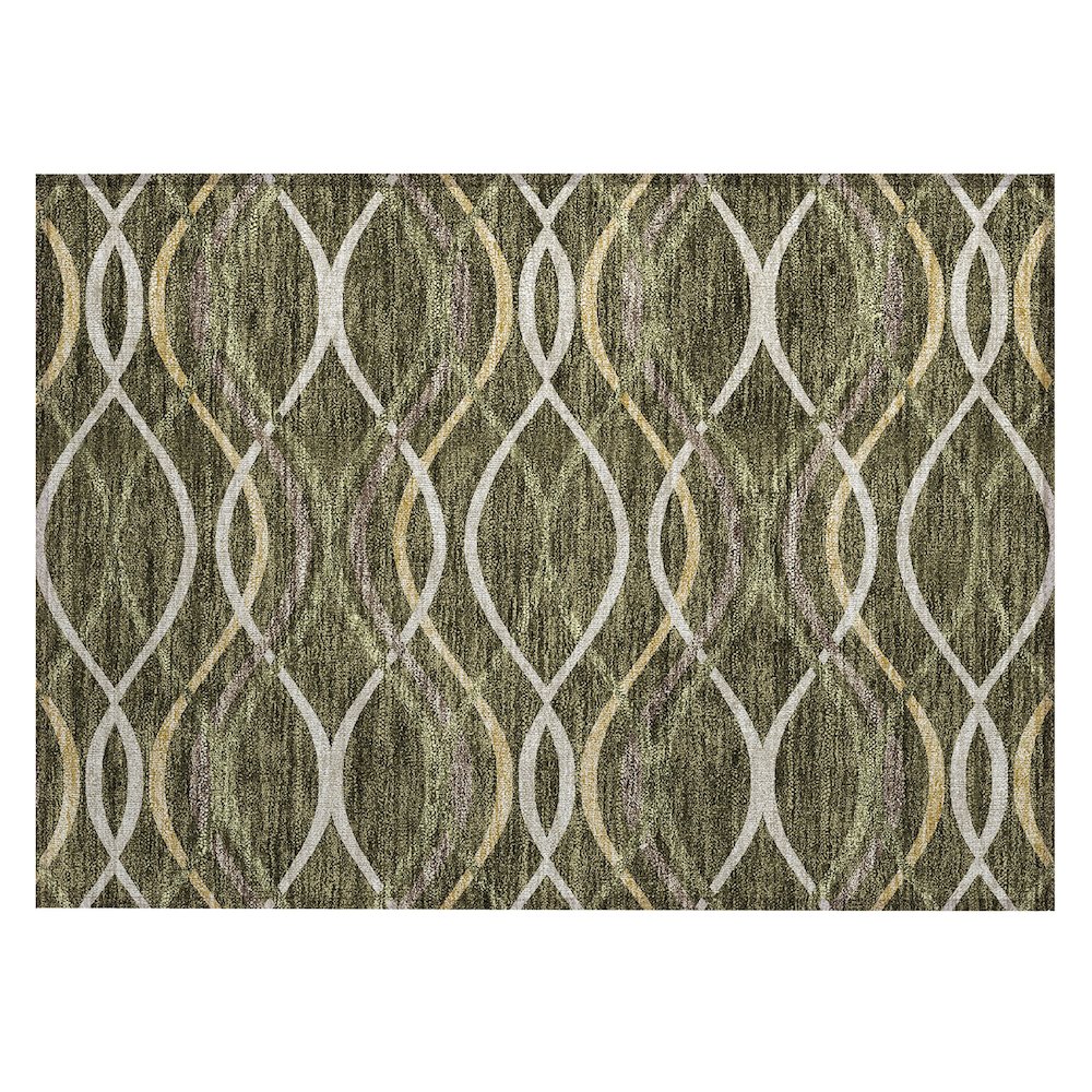 Chantille ACN757 Green 1'8" x 2'6" Rug. Picture 1