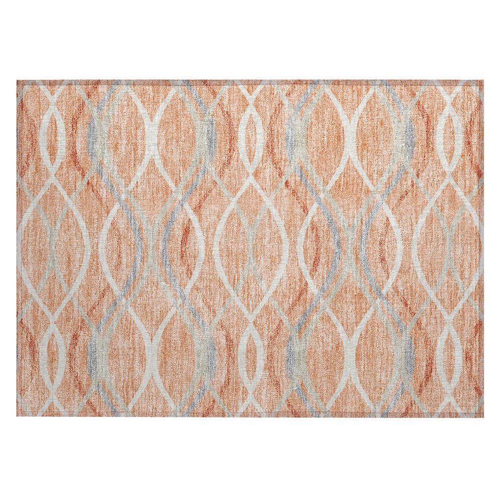 Chantille ACN757 Orange 1'8" x 2'6" Rug. Picture 1