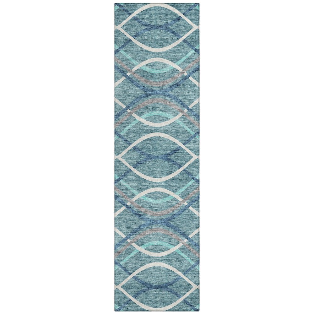 Chantille ACN757 Teal 2'3" x 7'6" Rug. Picture 1