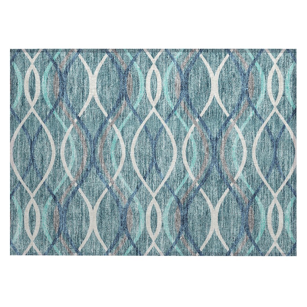 Chantille ACN757 Teal 1'8" x 2'6" Rug. Picture 1
