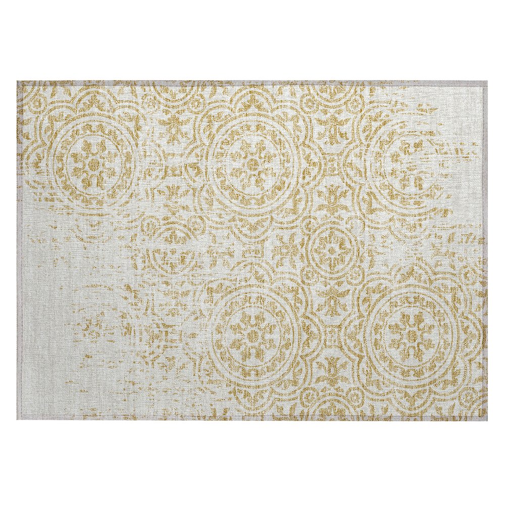 Chantille ACN758 Gold 1'8" x 2'6" Rug. Picture 1