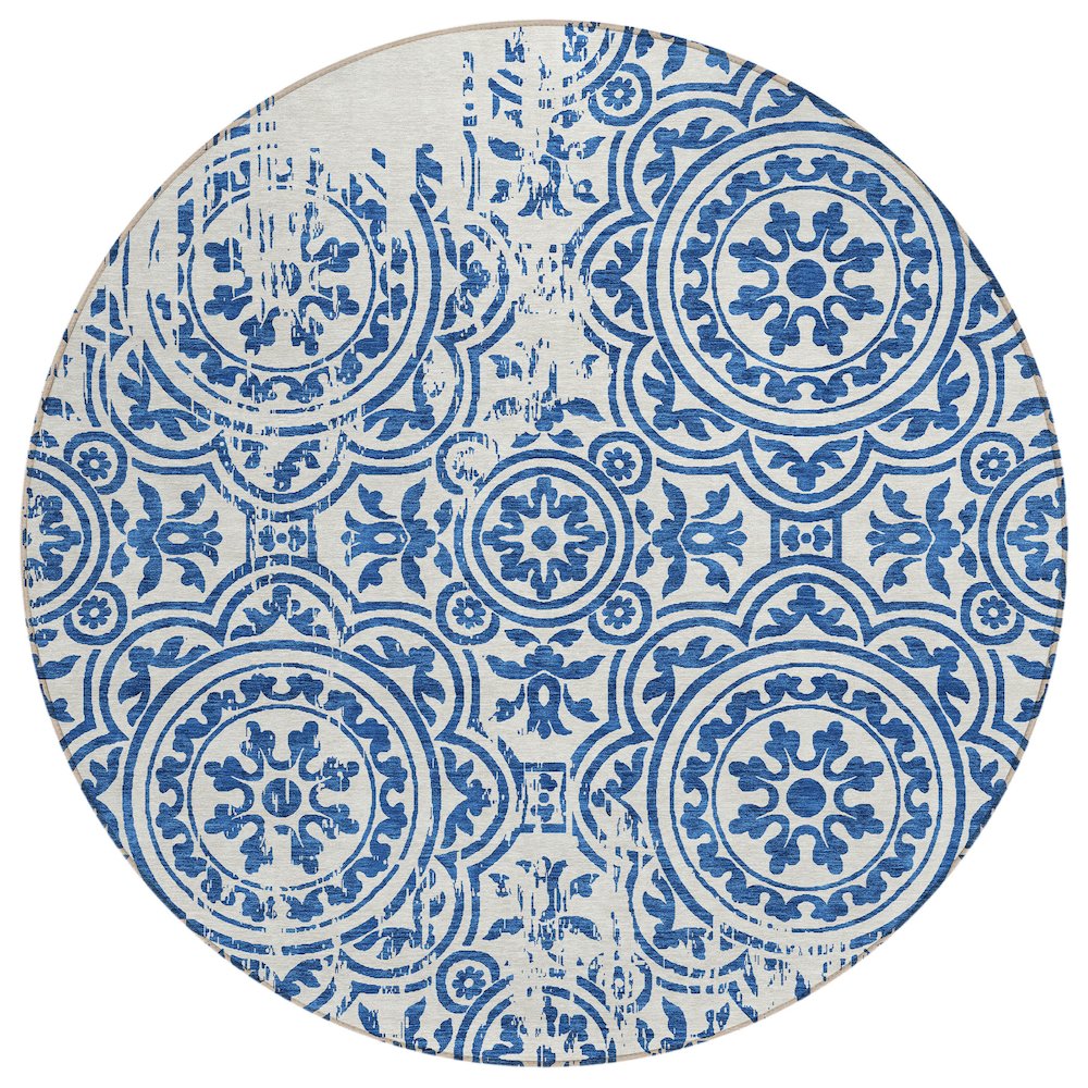 Chantille ACN758 Blue 8' x 8' Rug. Picture 1