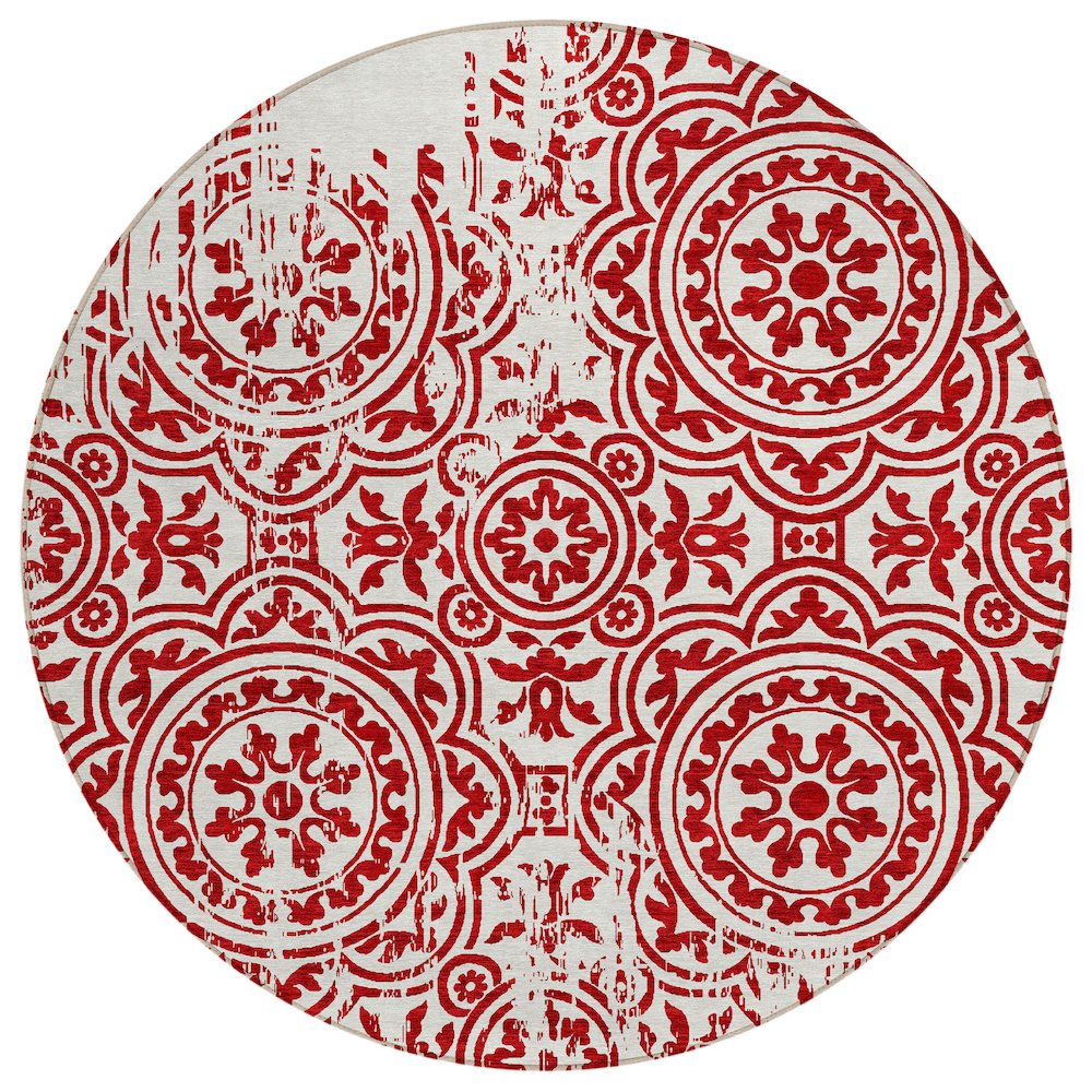 Chantille ACN758 Red 8' x 8' Rug. Picture 1