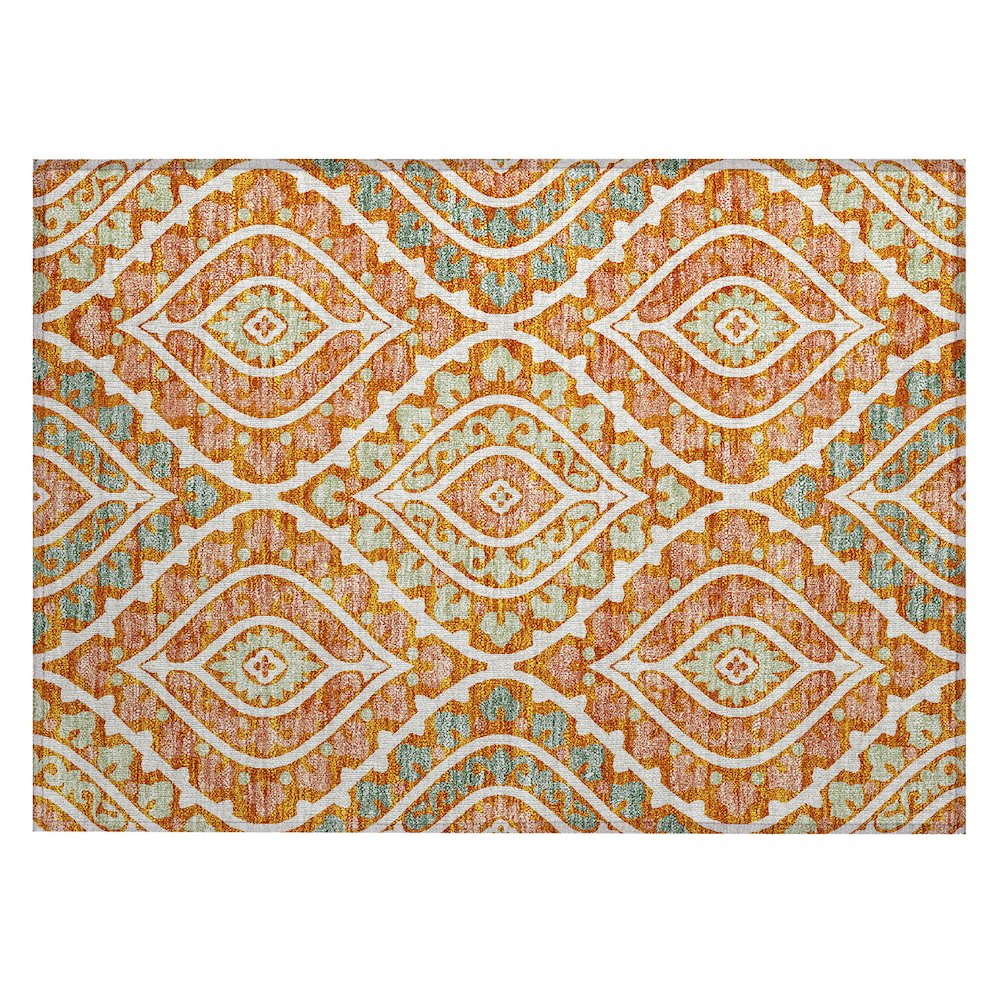 Chantille ACN761 Orange 1'8" x 2'6" Rug. Picture 1