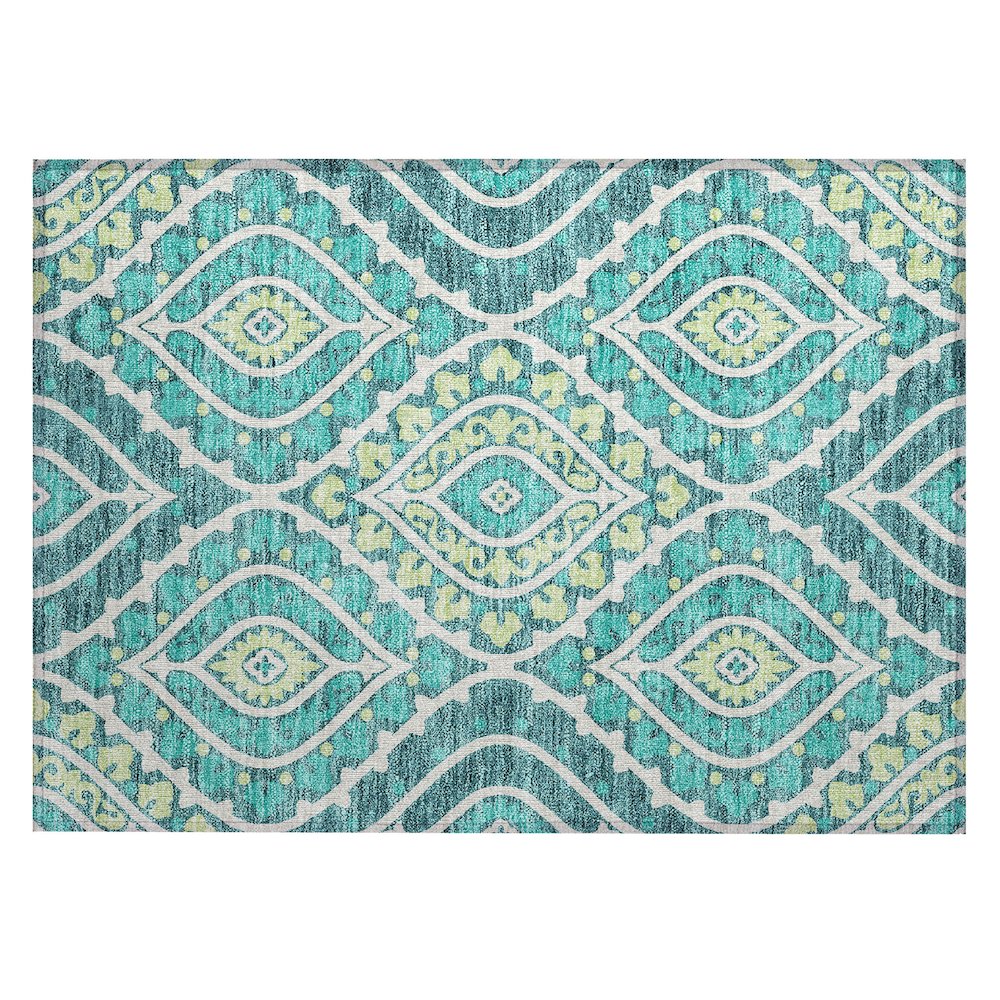 Chantille ACN761 Teal 1'8" x 2'6" Rug. Picture 1
