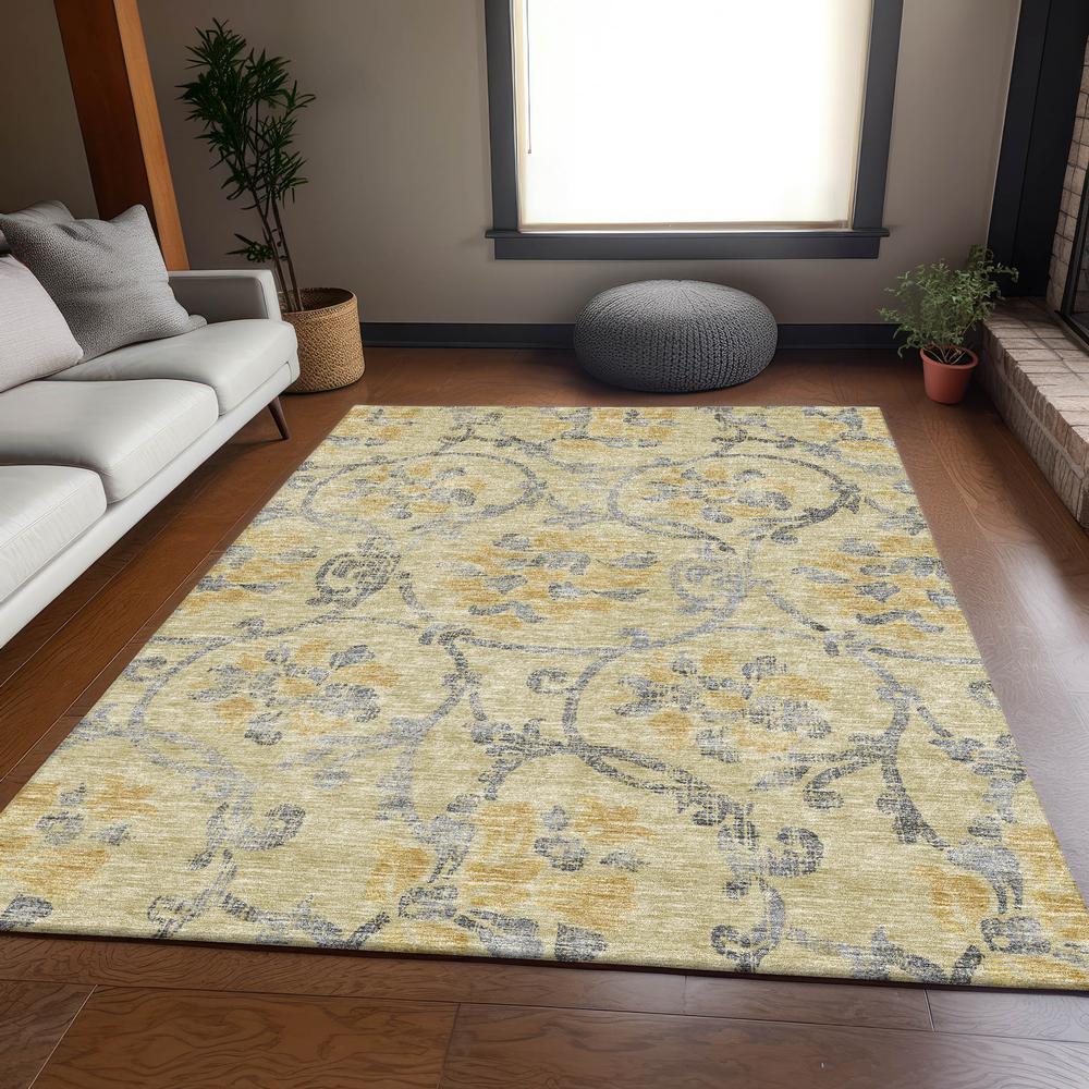 Chantille ACN762 Gold 2'6" x 3'10" Rug. Picture 5