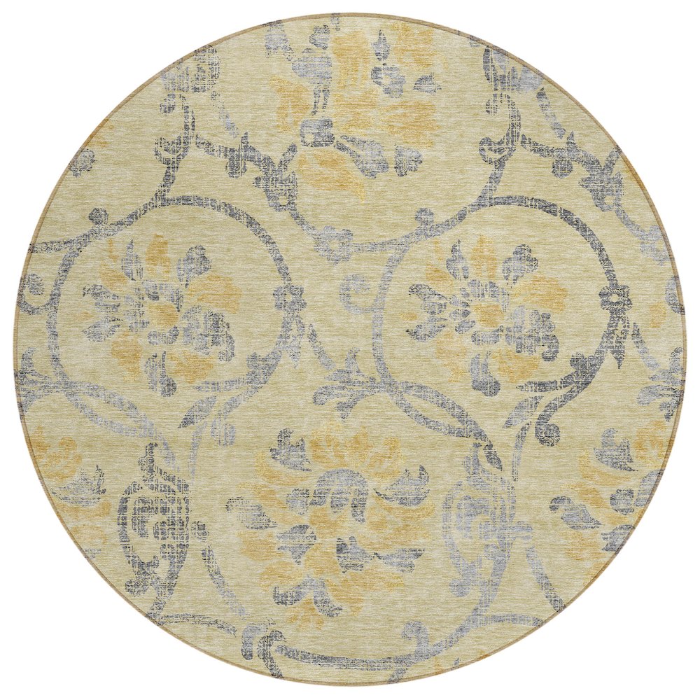 Chantille ACN762 Gold 8' x 8' Rug. Picture 1