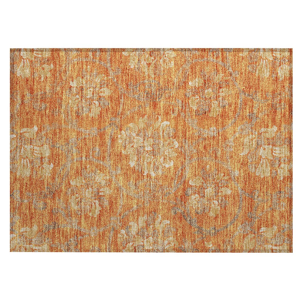 Chantille ACN762 Orange 1'8" x 2'6" Rug. Picture 1