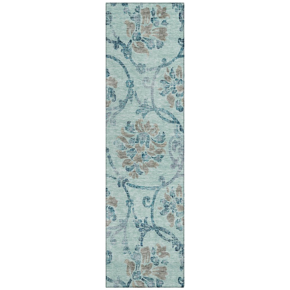 Chantille ACN762 Teal 2'3" x 7'6" Rug. Picture 1