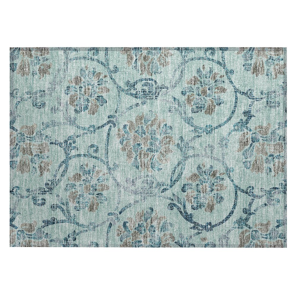 Chantille ACN762 Teal 1'8" x 2'6" Rug. Picture 1