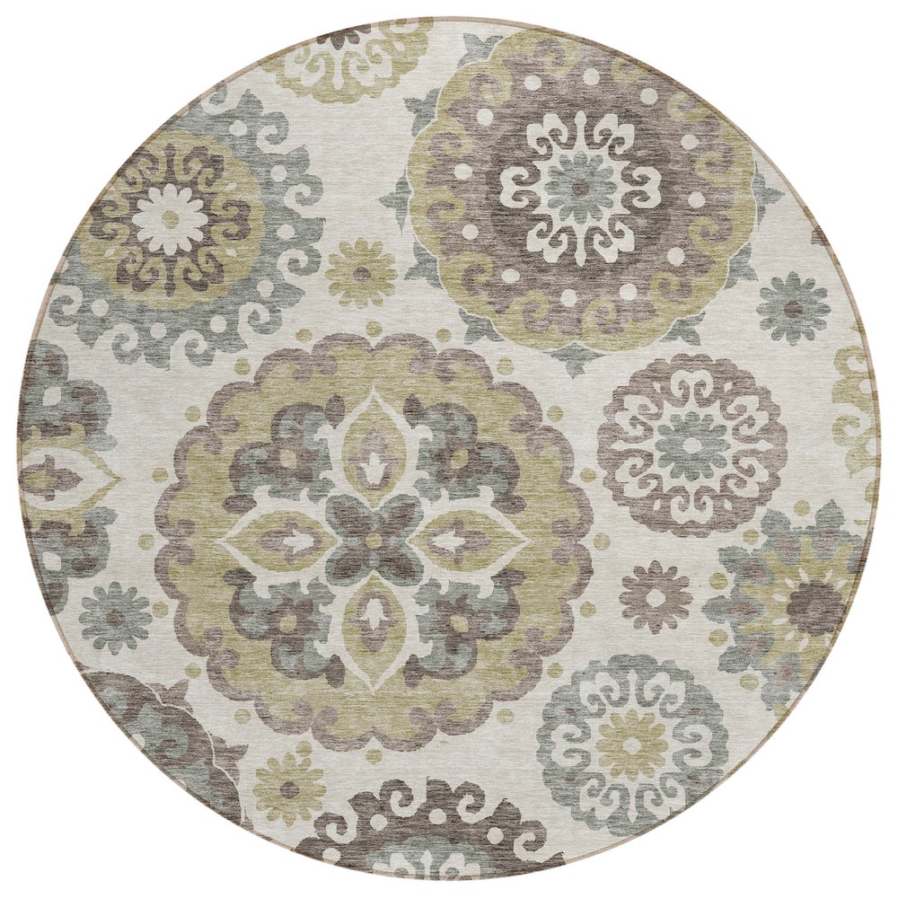 Chantille ACN763 Brown 8' x 8' Rug. Picture 1