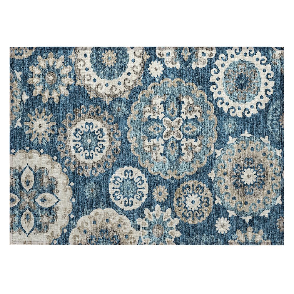 Chantille ACN763 Blue 1'8" x 2'6" Rug. Picture 1