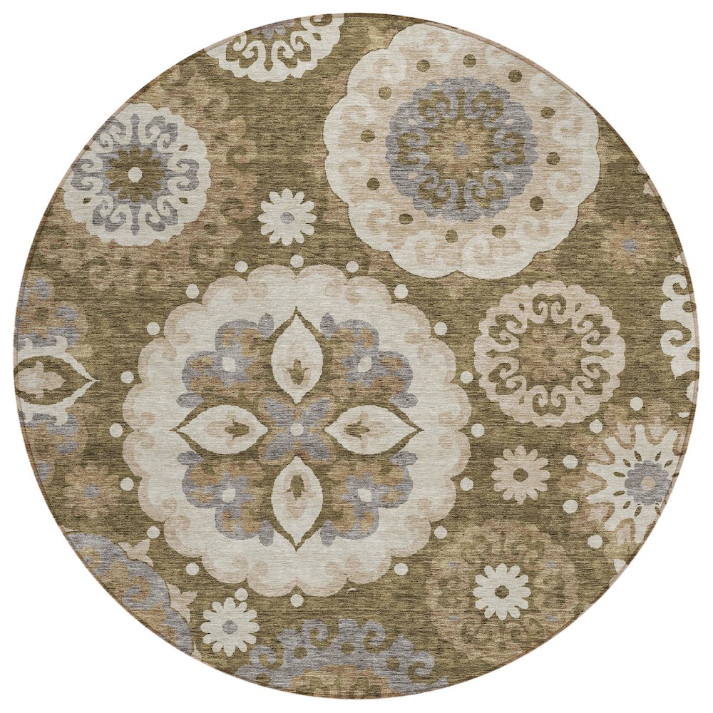 Chantille ACN763 Brown 8' x 8' Rug. Picture 1