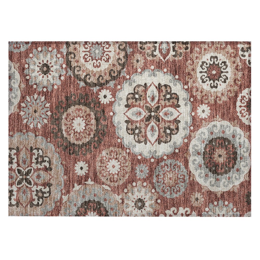 Chantille ACN763 Orange 1'8" x 2'6" Rug. Picture 1