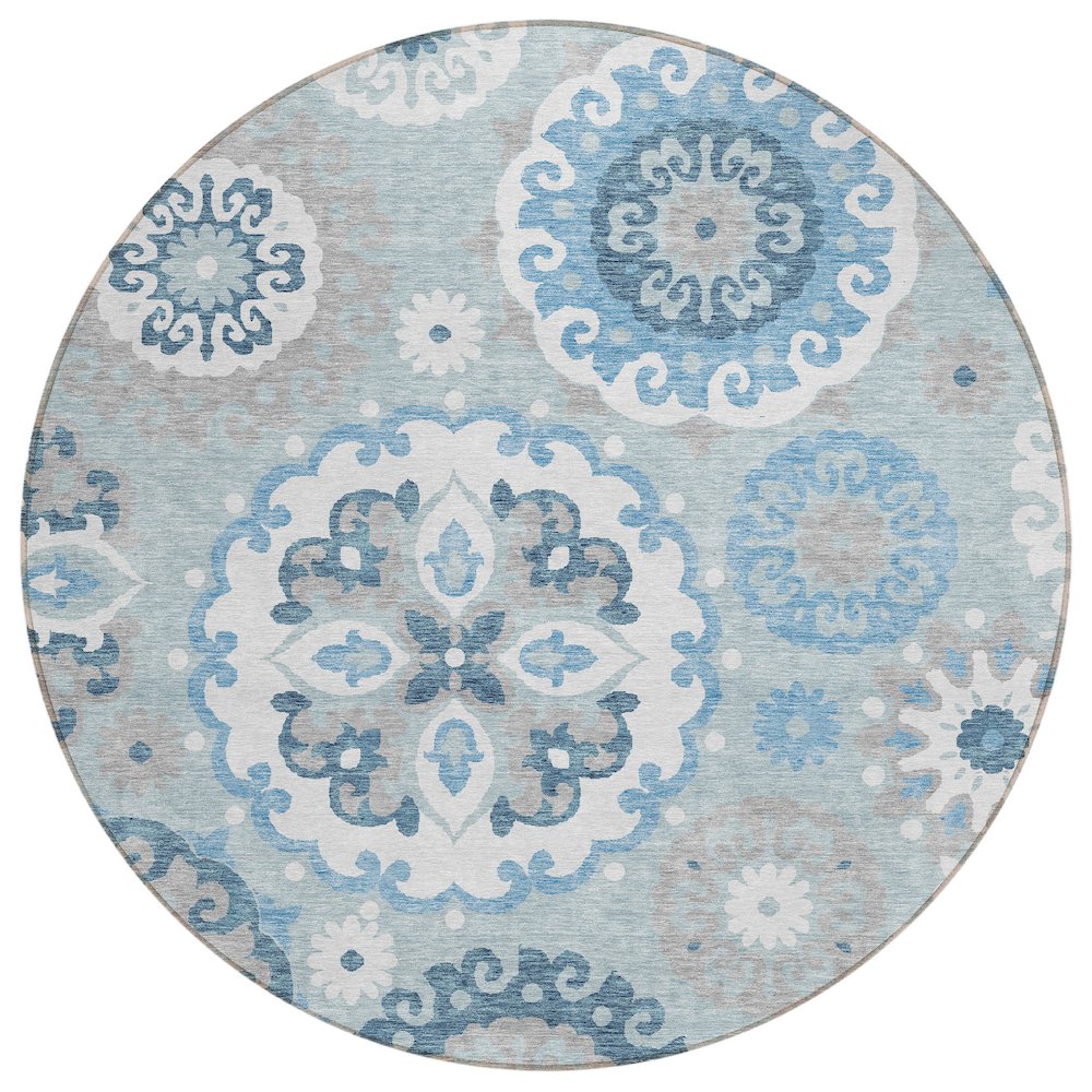 Chantille ACN763 Blue 8' x 8' Rug. Picture 1