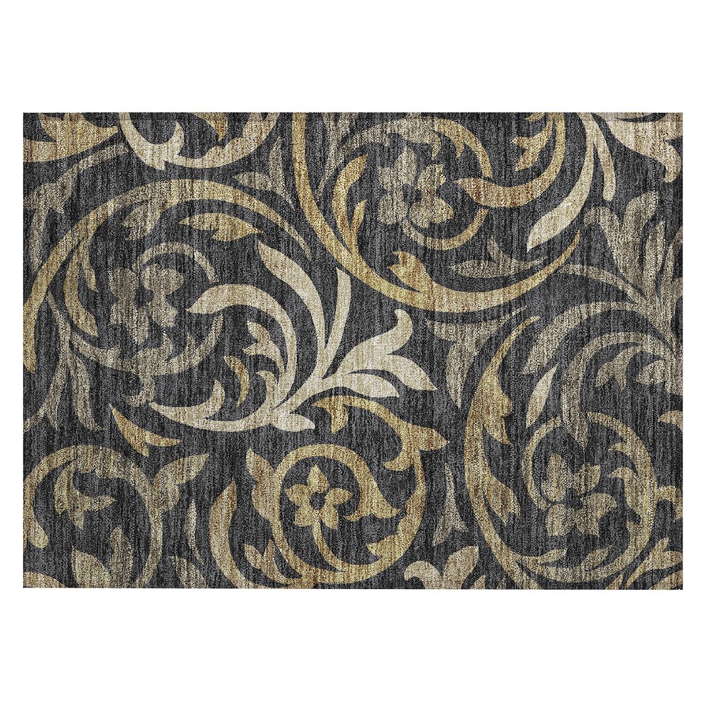 Chantille ACN764 Black 1'8" x 2'6" Rug. Picture 1