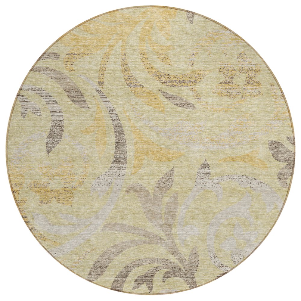 Chantille ACN764 Gold 8' x 8' Rug. Picture 1