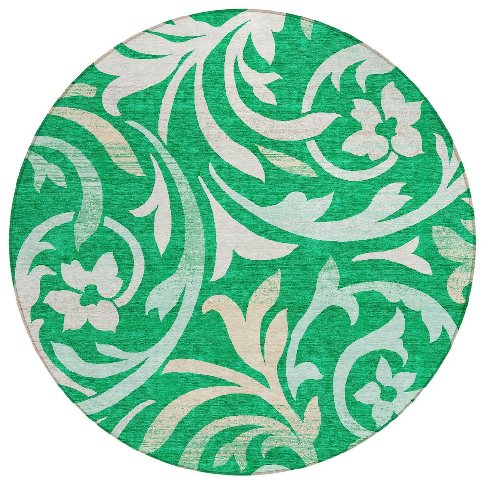 Chantille ACN764 Green 8' x 8' Rug. Picture 1