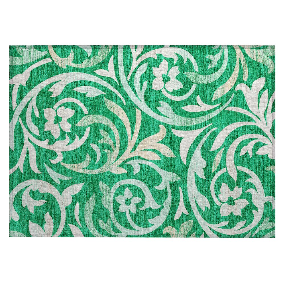 Chantille ACN764 Green 1'8" x 2'6" Rug. Picture 1