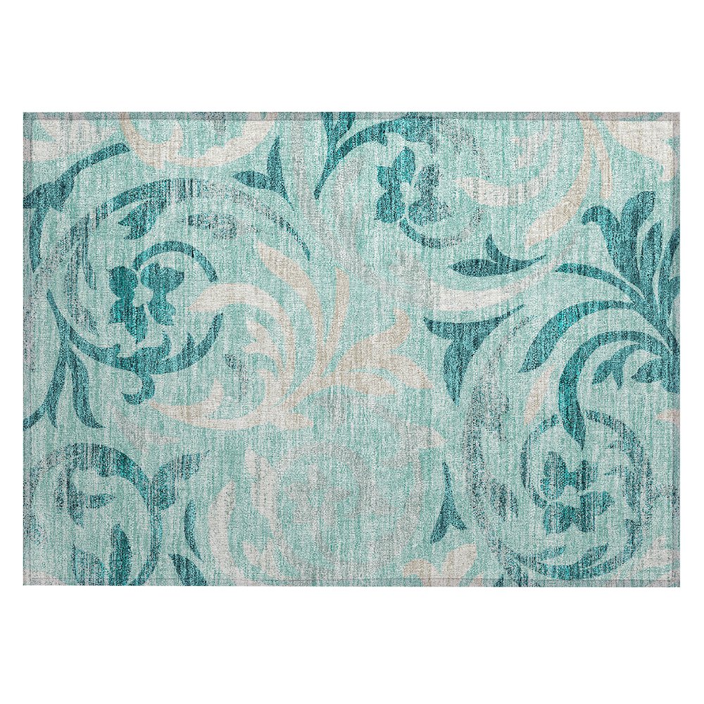 Chantille ACN764 Teal 1'8" x 2'6" Rug. Picture 1