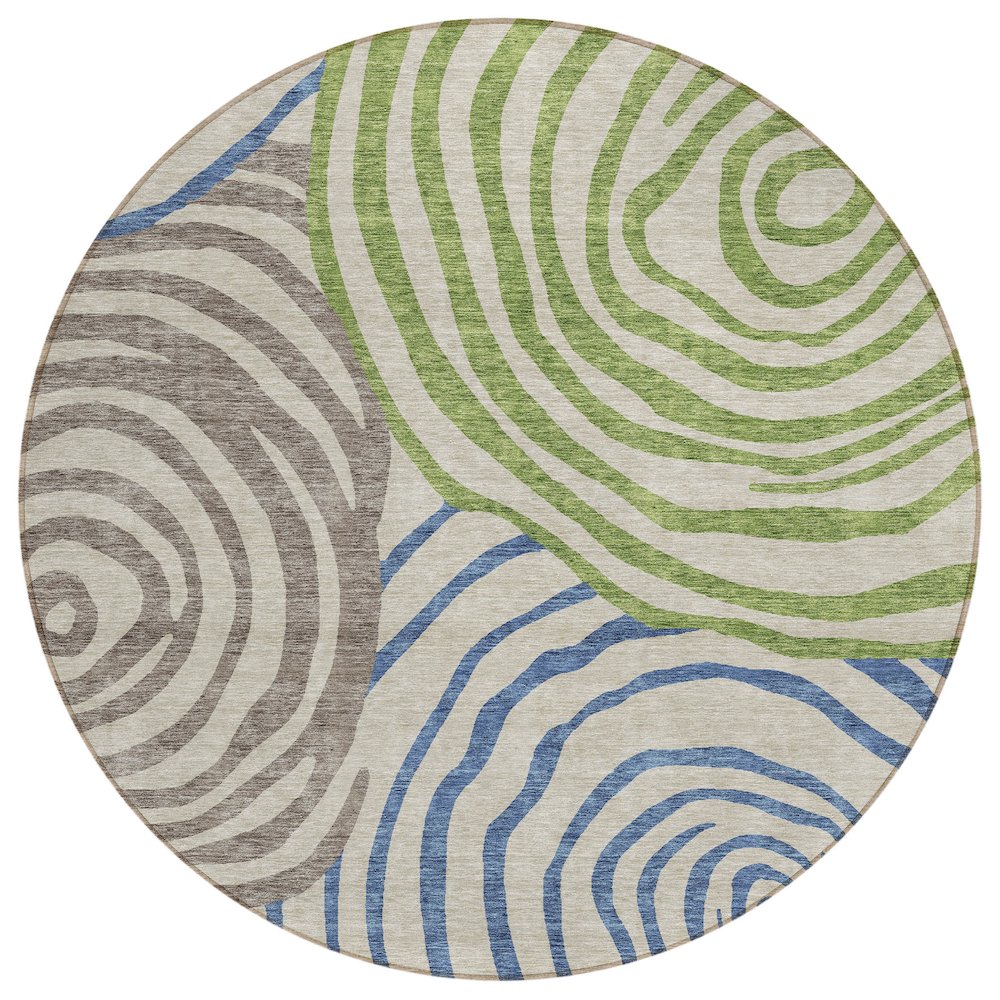 Chantille ACN765 Brown 8' x 8' Rug. Picture 1