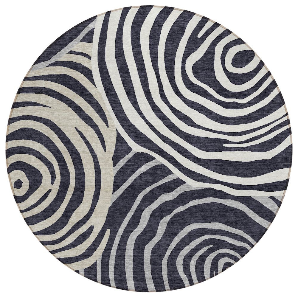 Chantille ACN765 Black 8' x 8' Rug. Picture 1