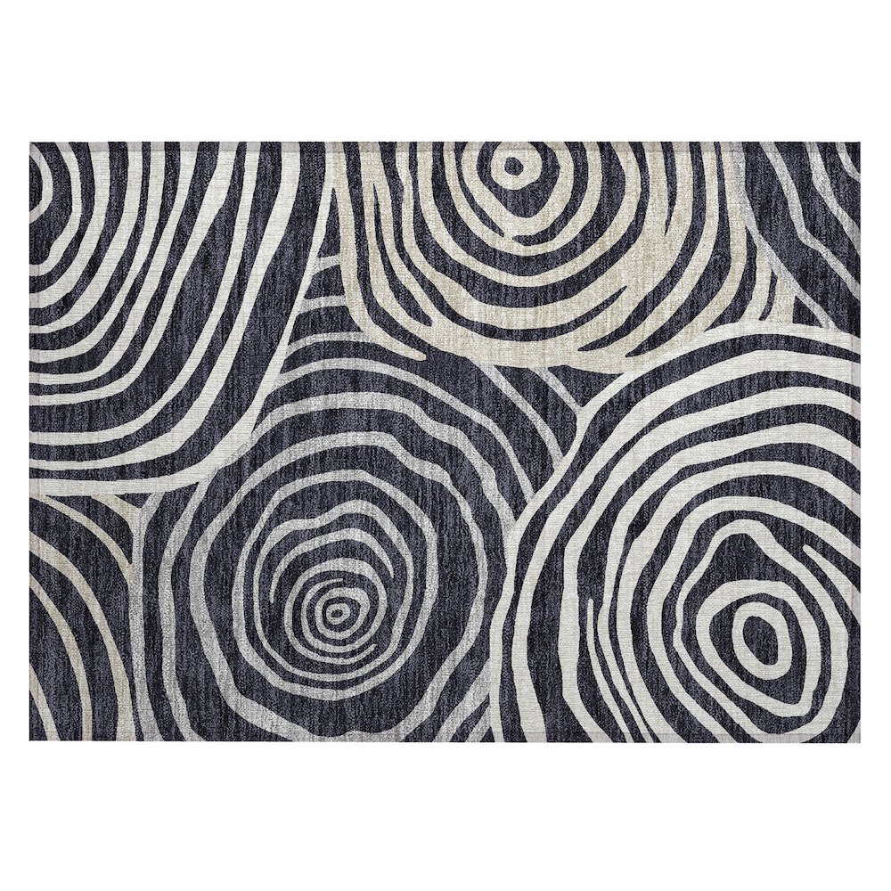 Chantille ACN765 Black 1'8" x 2'6" Rug. Picture 1