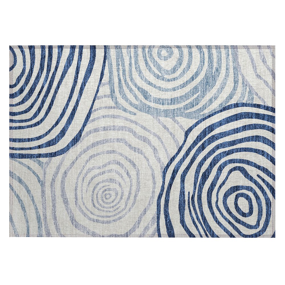 Chantille ACN765 Blue 1'8" x 2'6" Rug. Picture 1