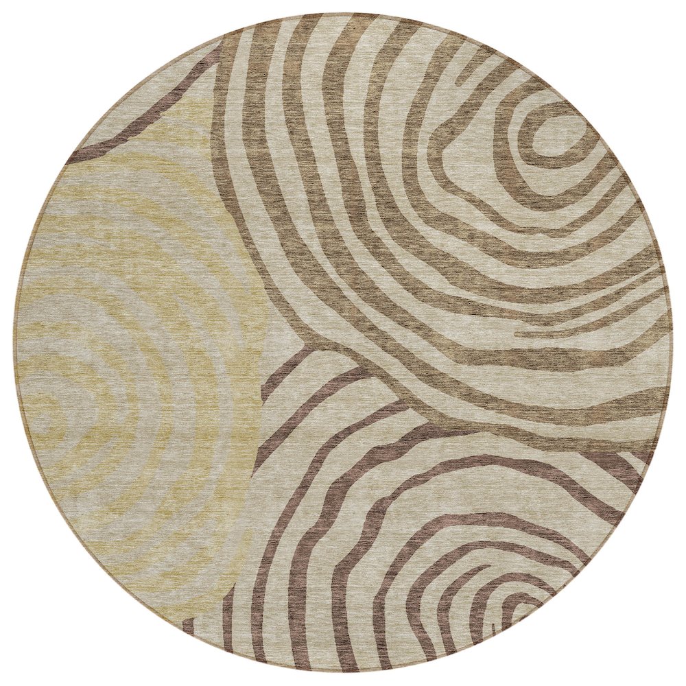 Chantille ACN765 Brown 8' x 8' Rug. Picture 1