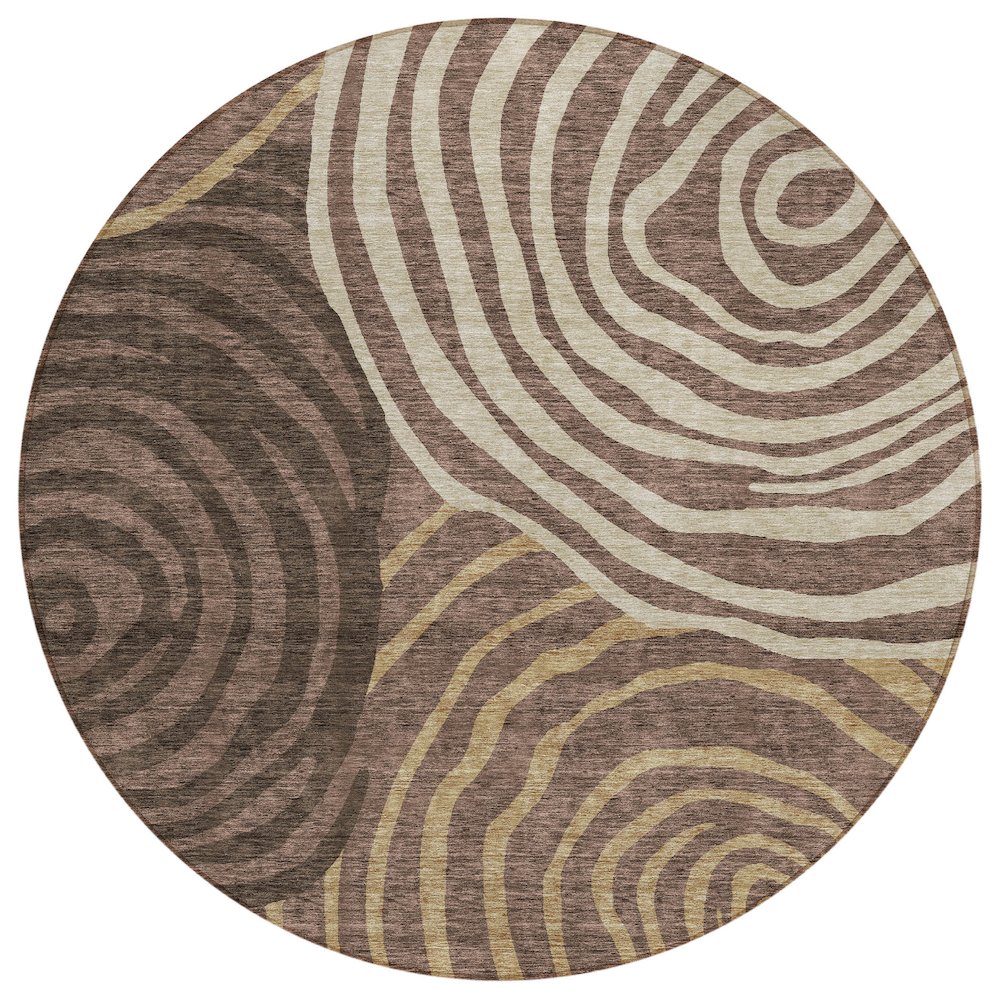 Chantille ACN765 Brown 8' x 8' Rug. Picture 1