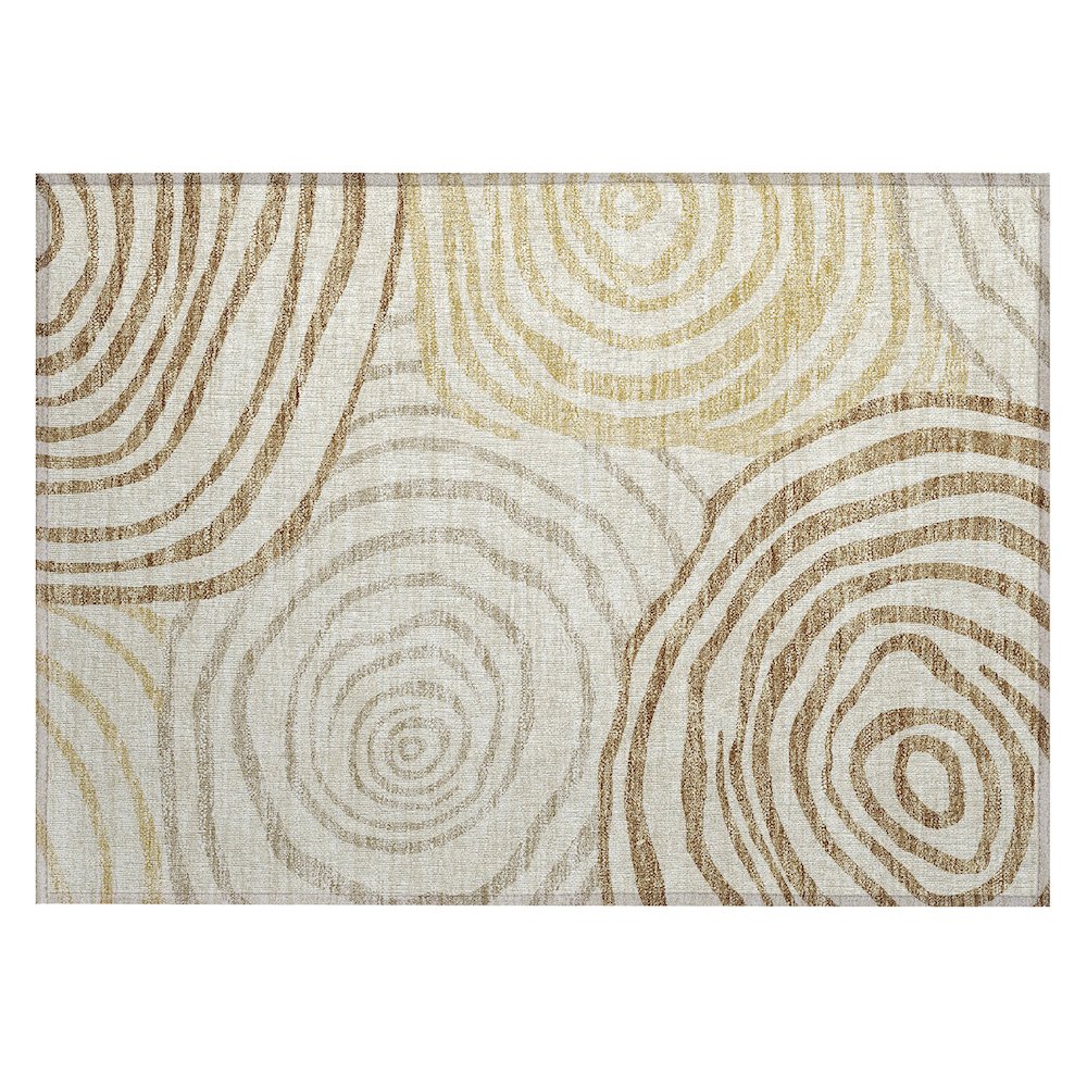 Chantille ACN765 Gold 1'8" x 2'6" Rug. Picture 1
