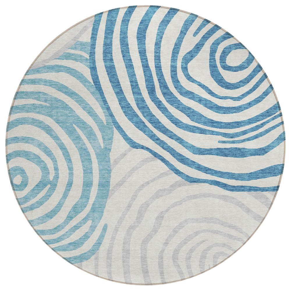 Chantille ACN765 Teal 8' x 8' Rug. Picture 1