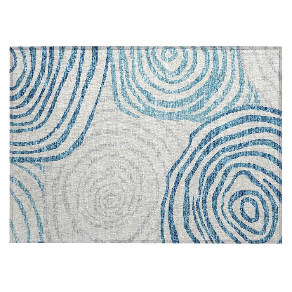 Chantille ACN765 Teal 1'8" x 2'6" Rug. Picture 1