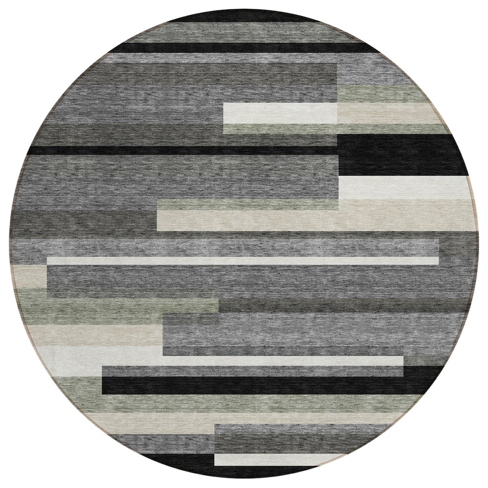 Chantille ACN766 Black 8' x 8' Rug. Picture 1