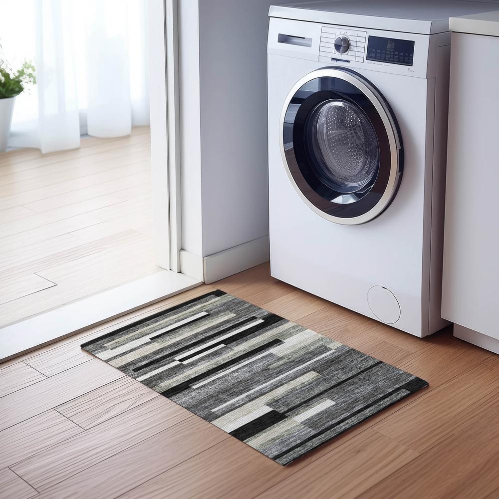 Chantille ACN766 Black 1'8" x 2'6" Rug. Picture 5