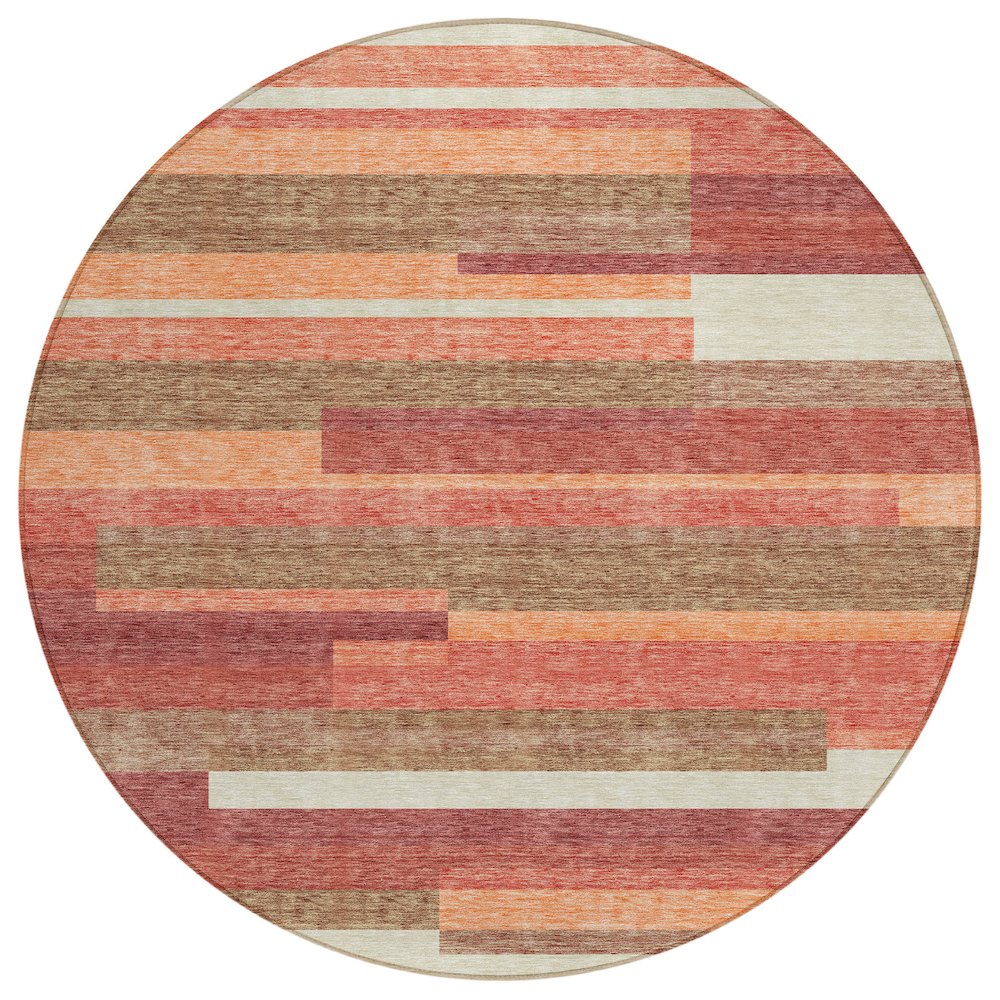 Chantille ACN766 Orange 8' x 8' Rug. Picture 1