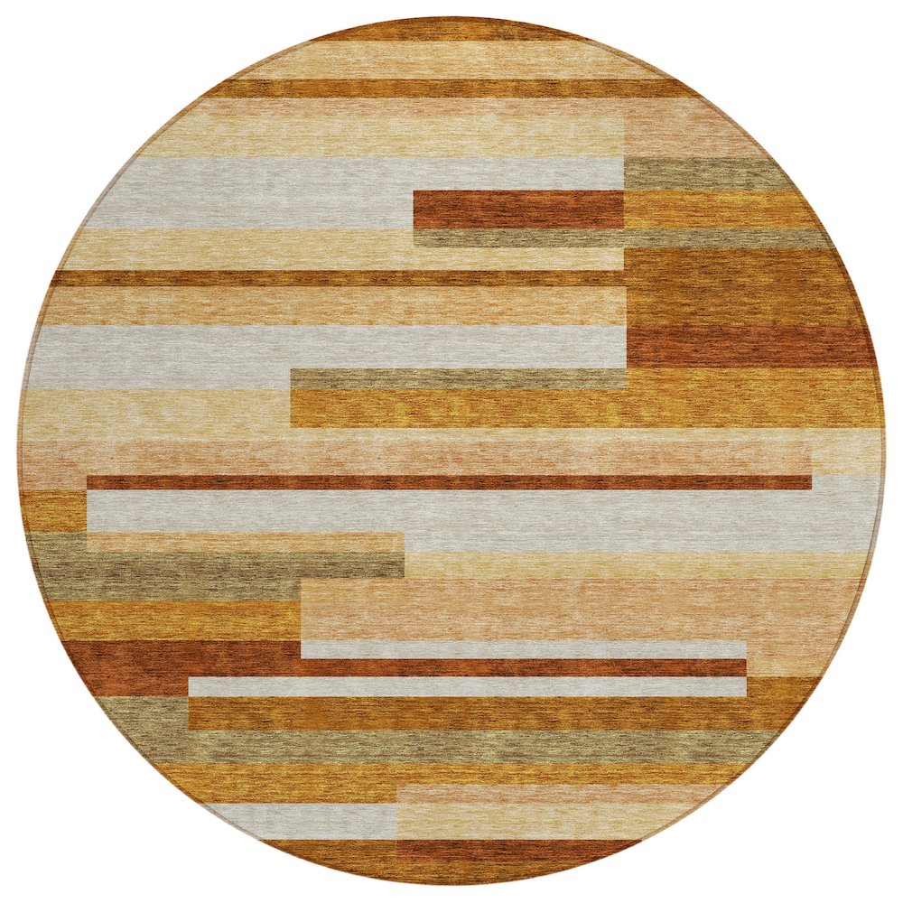 Chantille ACN766 Orange 8' x 8' Rug. Picture 1