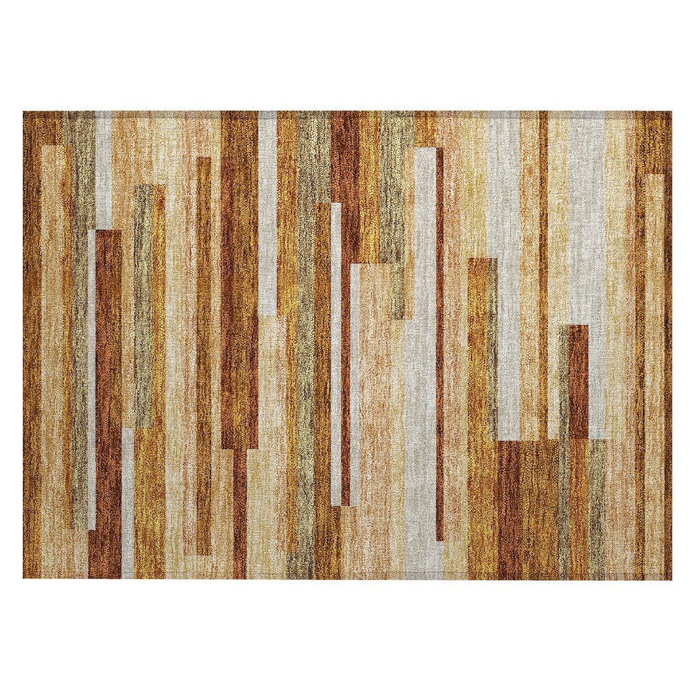 Chantille ACN766 Orange 1'8" x 2'6" Rug. Picture 1
