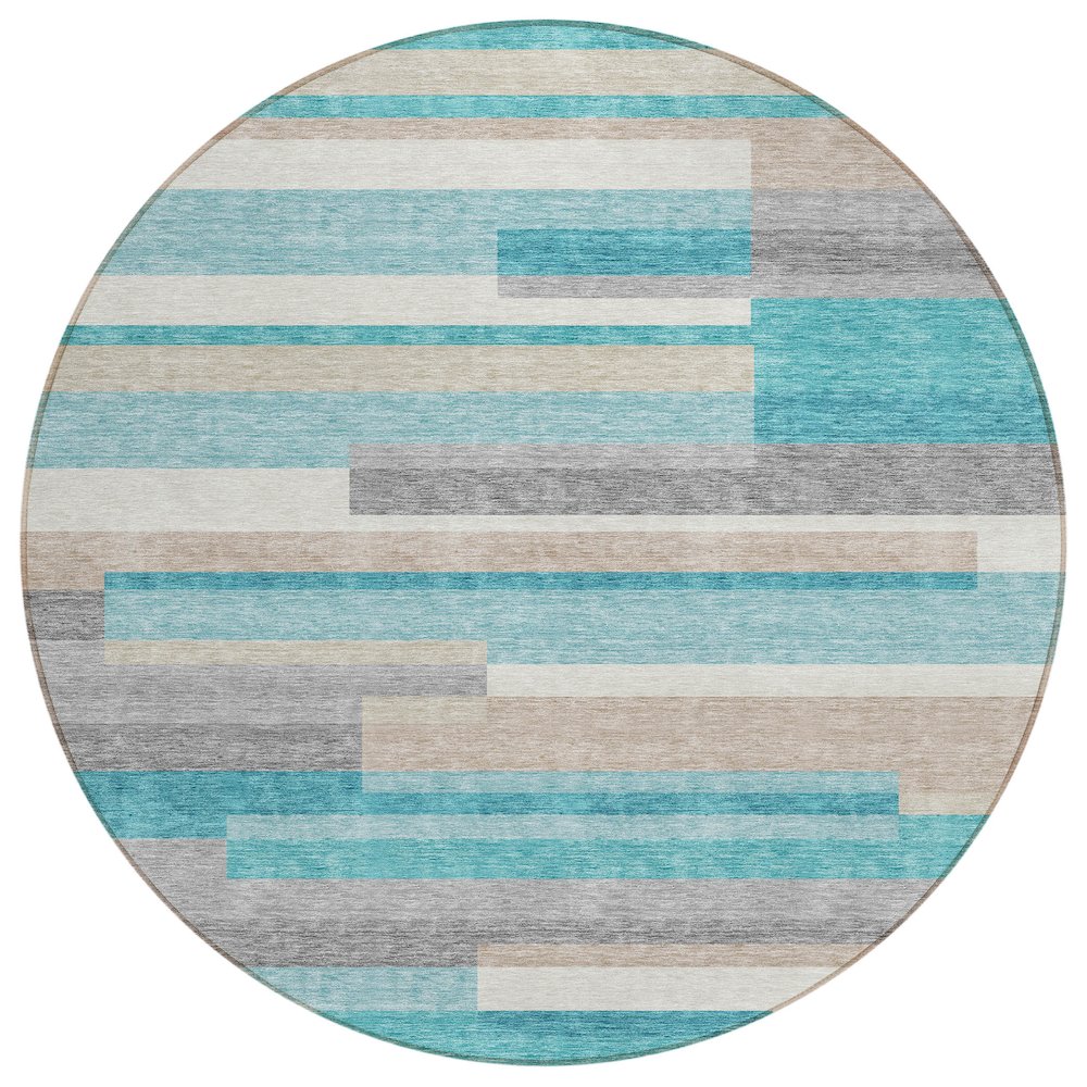 Chantille ACN766 Teal 8' x 8' Rug. Picture 1