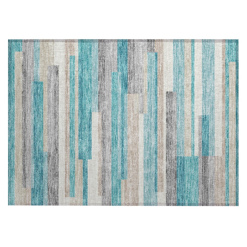Chantille ACN766 Teal 1'8" x 2'6" Rug. Picture 1
