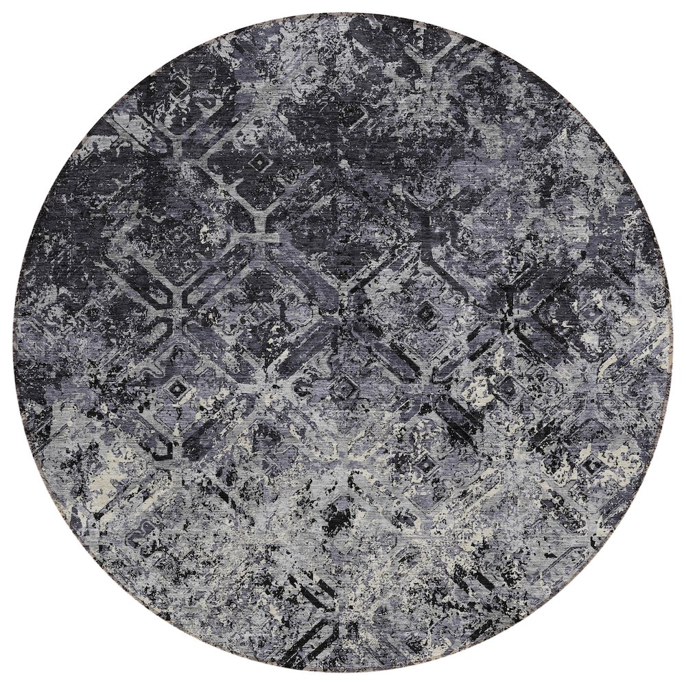 Chantille ACN768 Black 8' x 8' Rug. Picture 1