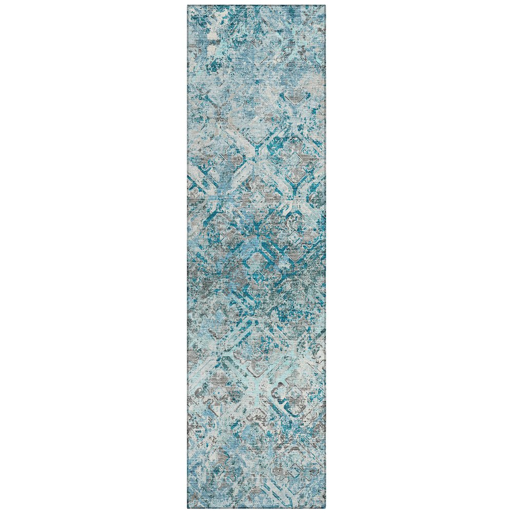 Chantille ACN768 Teal 2'3" x 7'6" Rug. Picture 1
