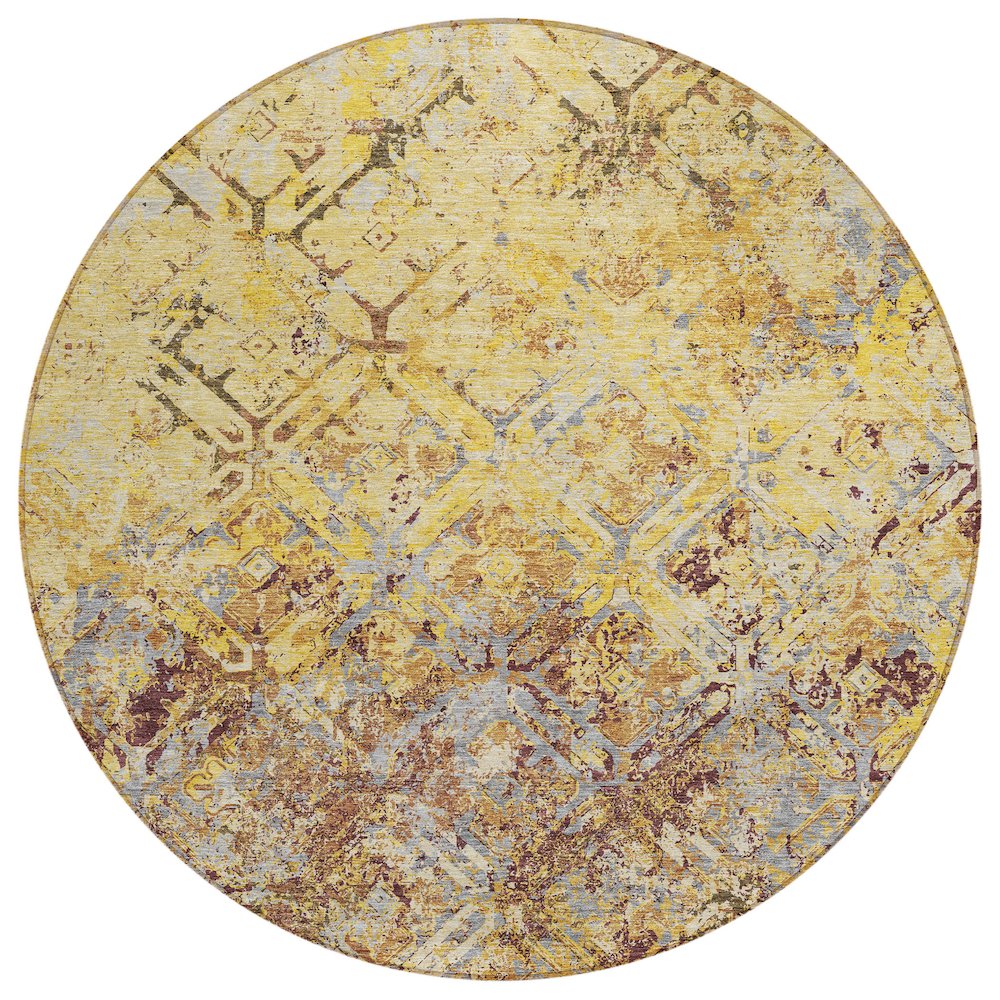 Chantille ACN768 Gold 8' x 8' Rug. Picture 1
