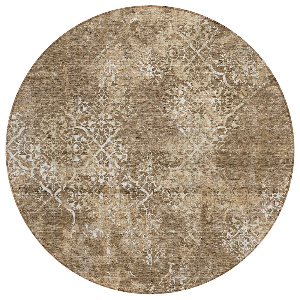 Chantille ACN769 Brown 8' x 8' Rug. Picture 1