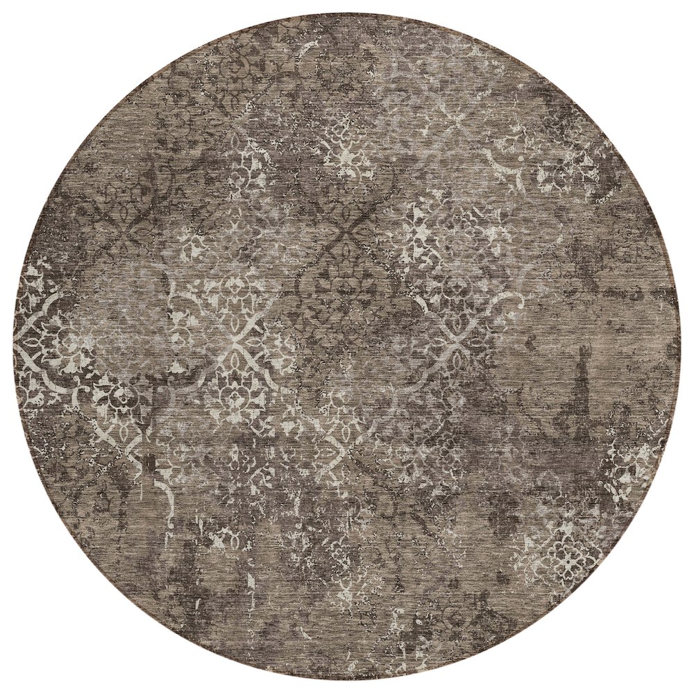 Chantille ACN769 Brown 8' x 8' Rug. Picture 1