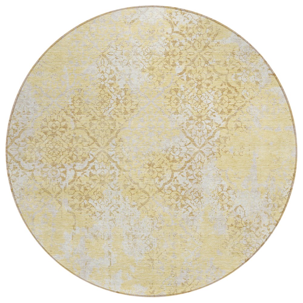 Chantille ACN769 Gold 8' x 8' Rug. Picture 1