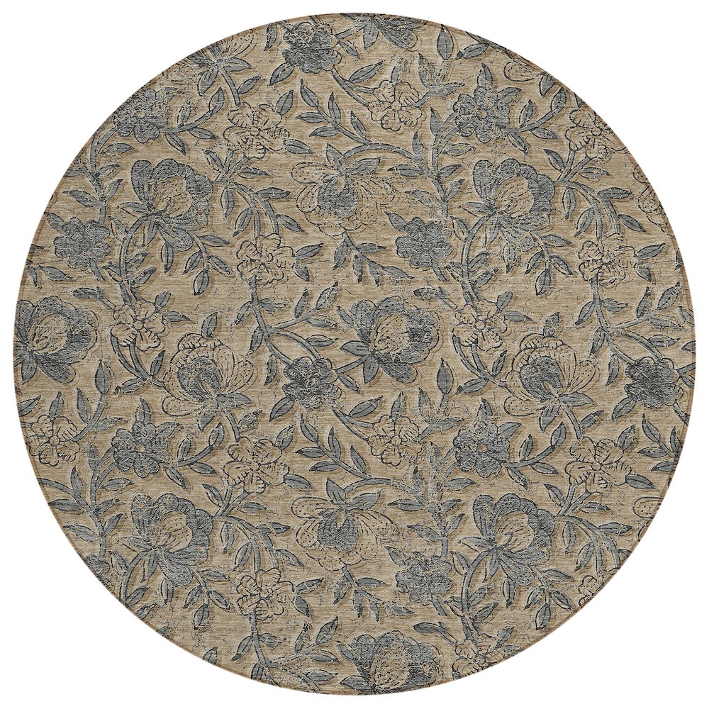 Chantille ACN771 Brown 8' x 8' Rug. Picture 1